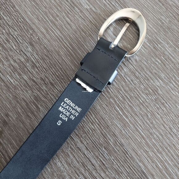 Express Black Leather Belt Small - Picture 5 of 7